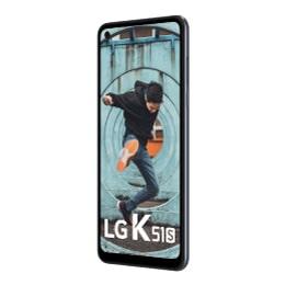 LG K51S, Vista frontal tumbada +45 grados, LG K51S, thumbnail 7